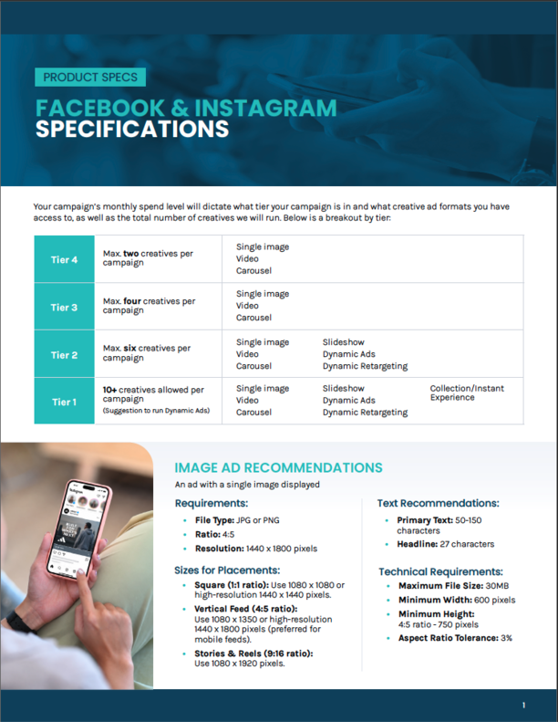 Facebook and Instagram Specs 10-2026